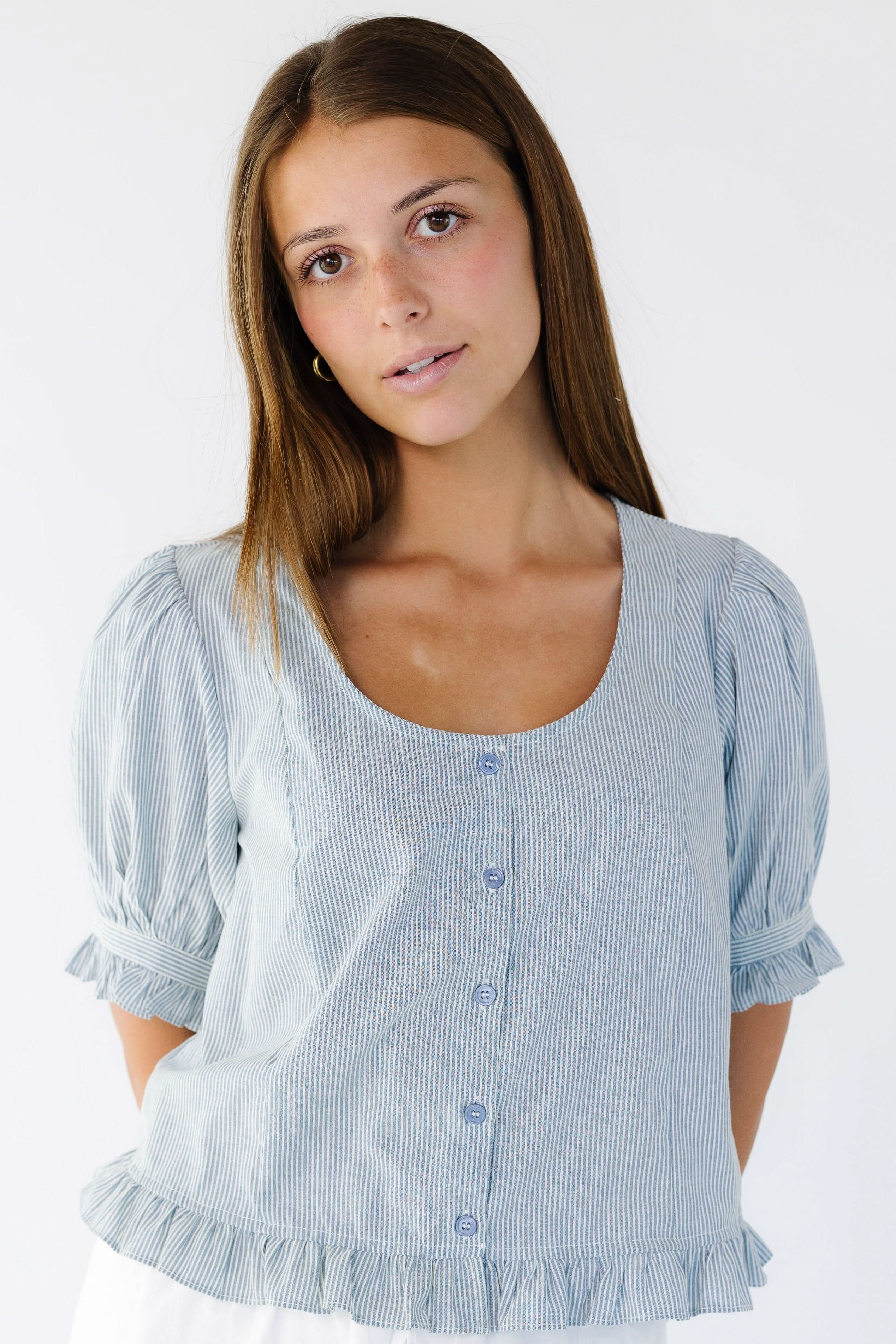 Serina Stripe Top - Image 3