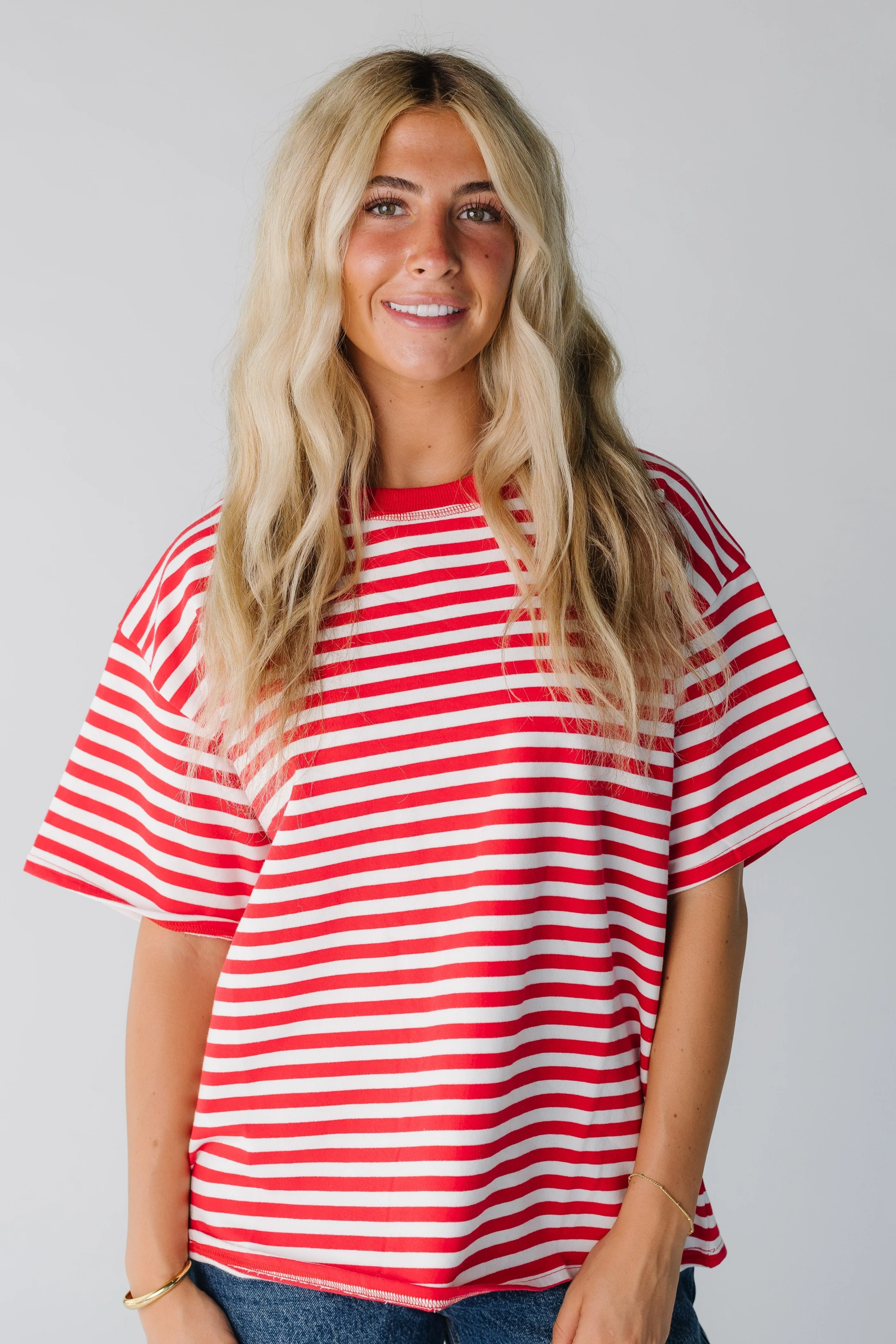 Oversized Stripe T-shirt - Image 2