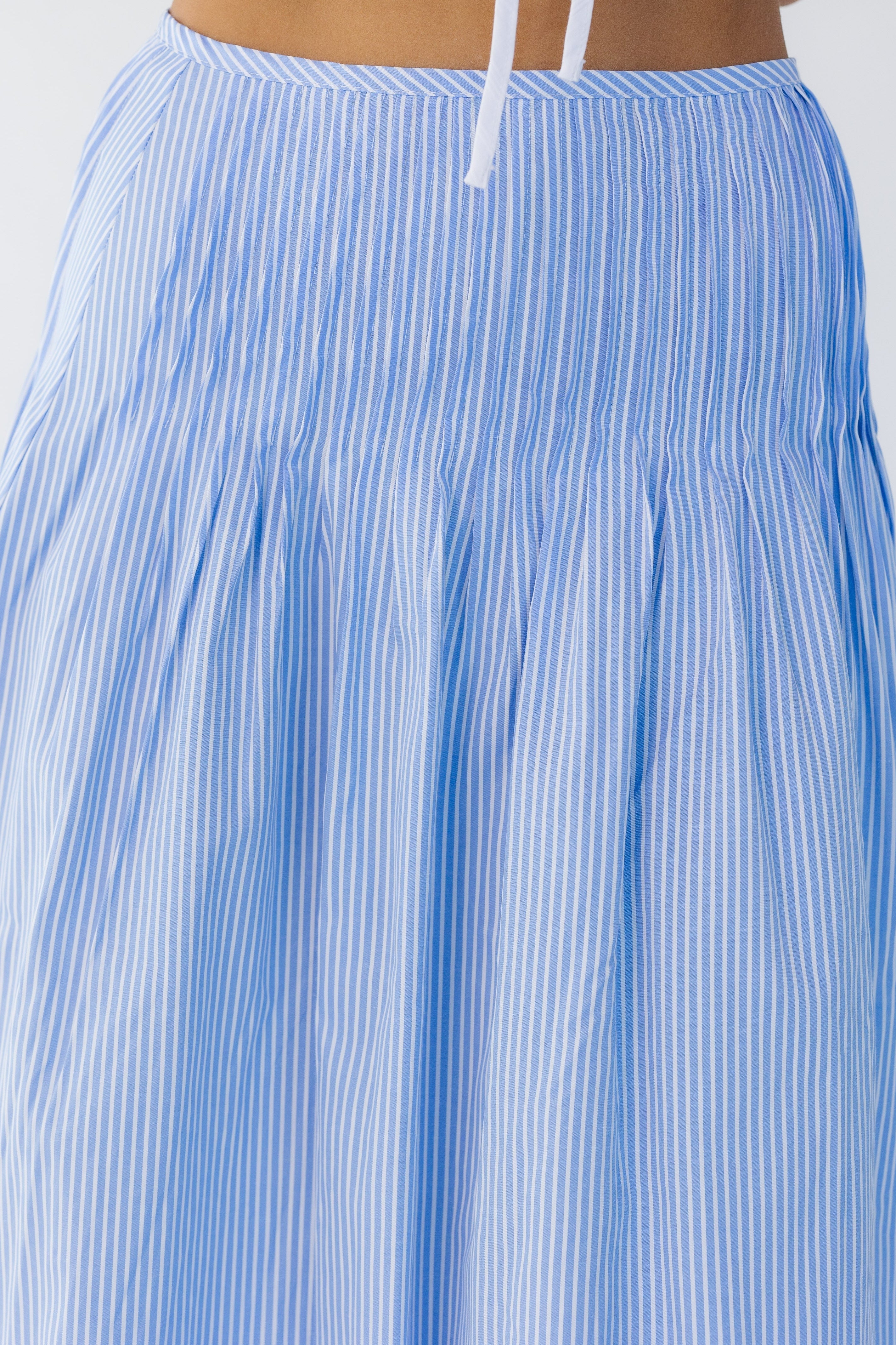 Striped Pintucked Skirt - Image 3