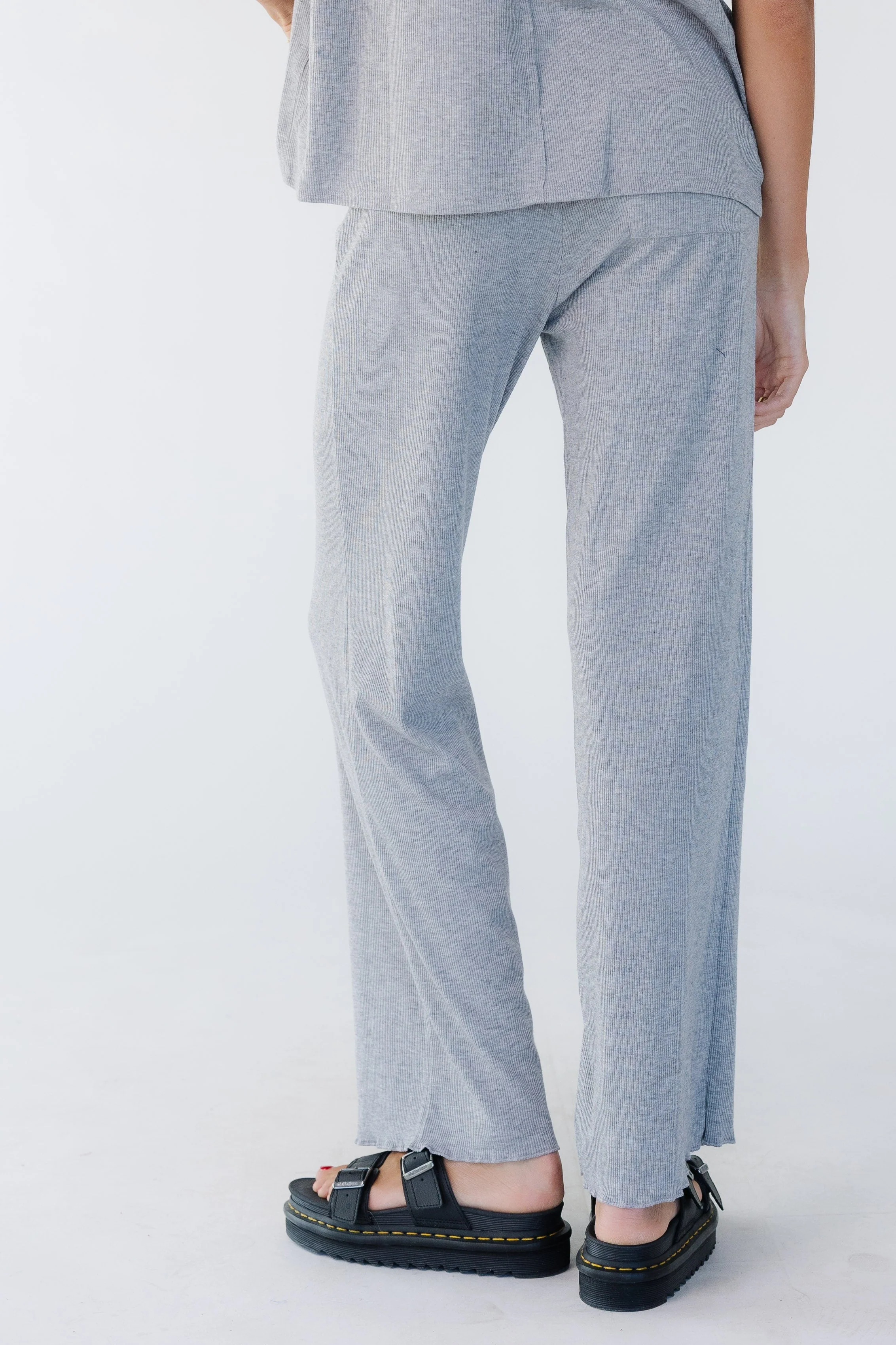 The Jess Ribbed Jersey Tie Waist Pants - Image 5